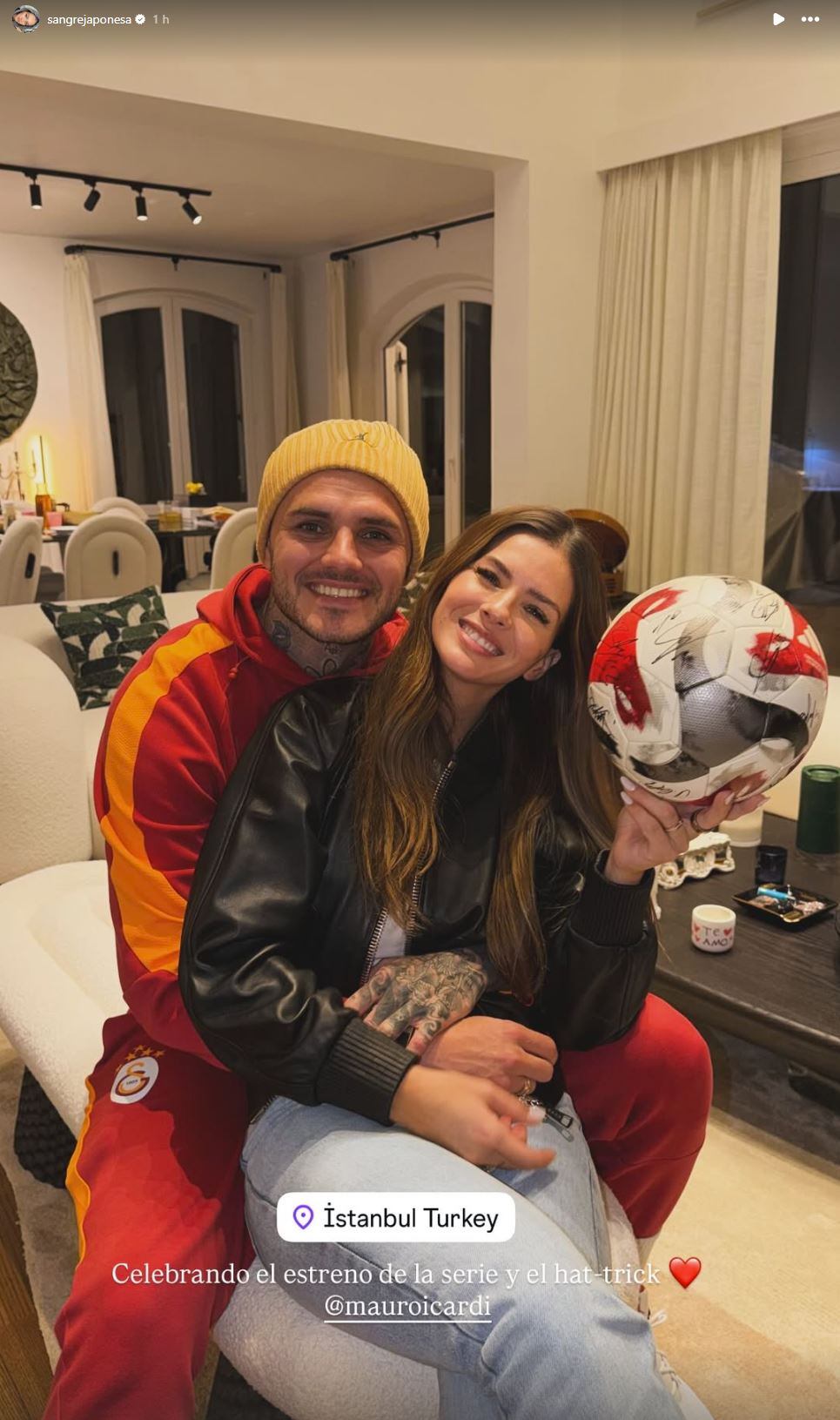 La China Suárez regresó a Turquía tras cumplir compromisos laborales en Argentina y reencontrarse con Mauro Icardi (Instagram)