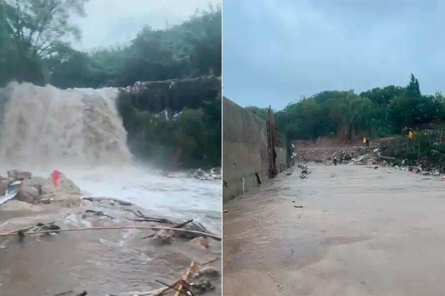 Autoridades insisten en evitar acercarse al arroyo Las Viejas, la prioridad es localizar a Patricia Mena y Chiara Barrios tras el desborde del agua
