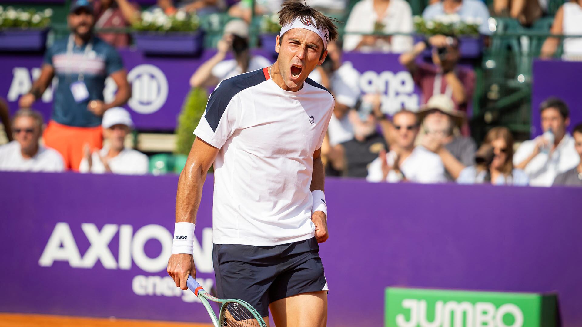 Tomás Etcheverry celebra en Buenos Aires y alcanza un hito personal: 50 triunfos sobre polvo de ladrillo en el ATP Tour (Crédito: Argentina Open)