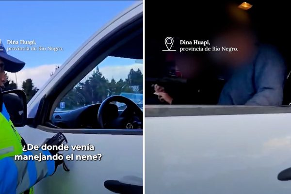 Imprudencia al volante: un padre hizo manejar a su hijo de 16 años, sin licencia, en la Ruta 40