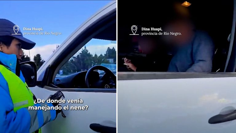 Imprudencia al volante: un padre hizo manejar a su hijo de 16 años, sin licencia, en la Ruta 40