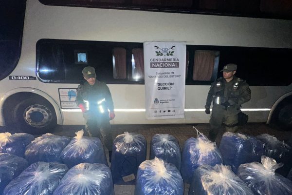 Incautaron más de una tonelada de hojas de coca en un “tour de compras” en Santiago del Estero