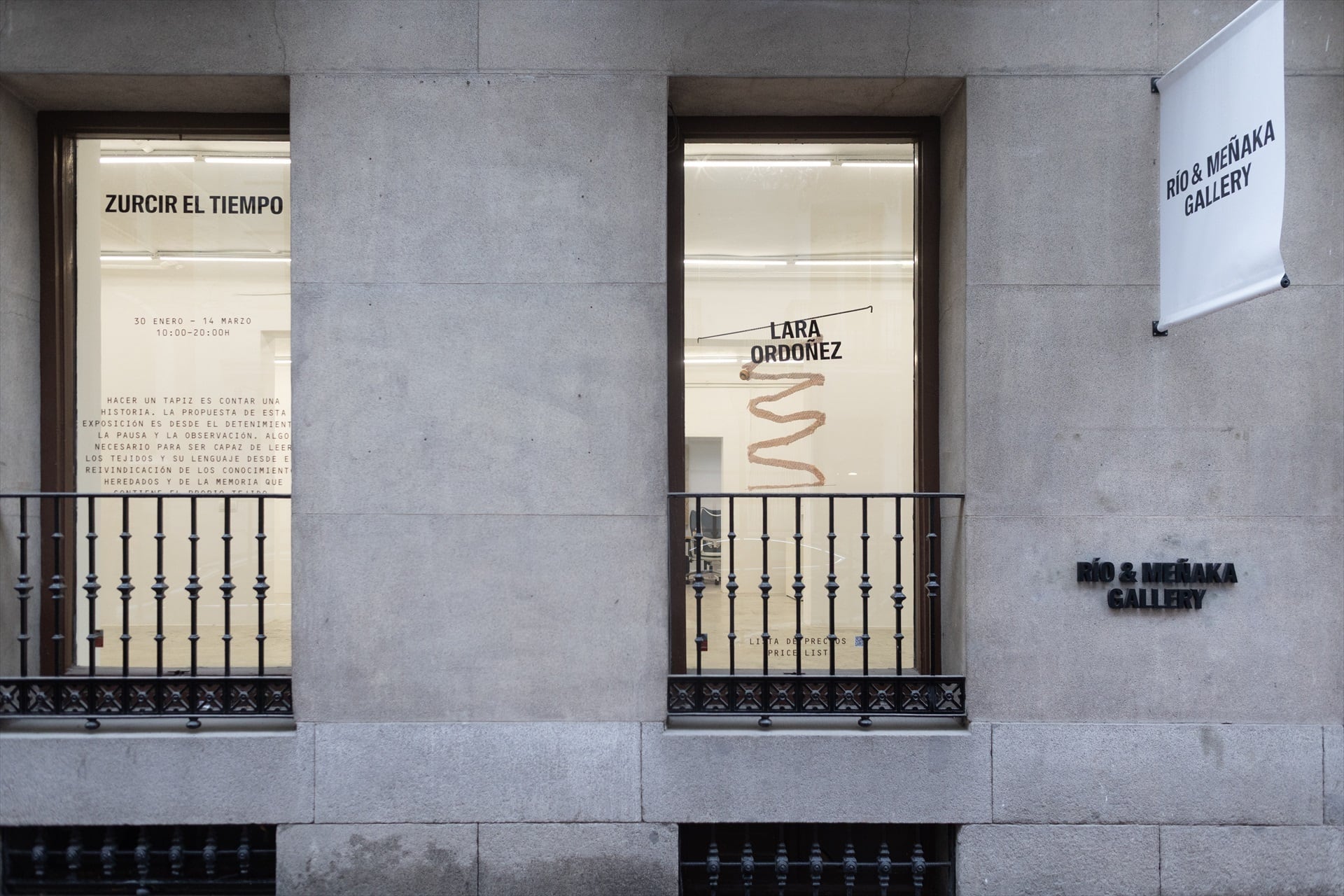 Fachada de la galería de arte ‘Río & Meñaka’ durante la huelga que afecta a las galerías de arte en España (Foto: Eduardo Parra / Europa Press)
