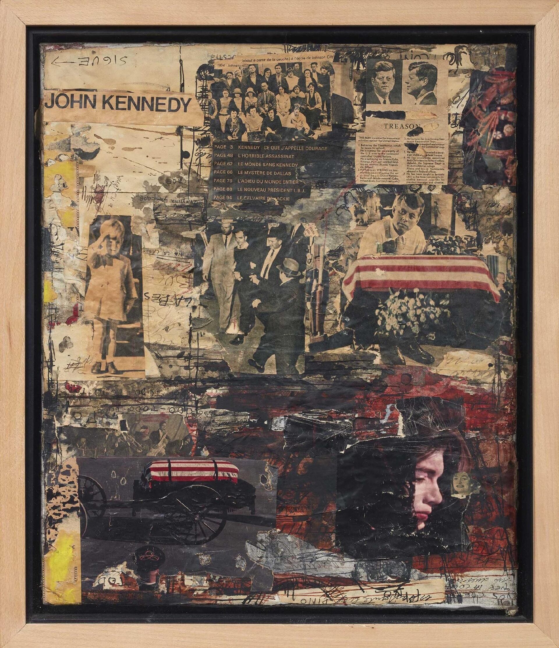 Collage “Asesinato de Kennedy”, de Alberto Greco