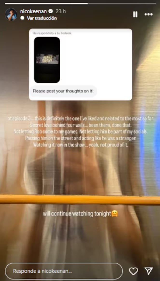 El jugador de Los Leones detalló cómo fueron los primeros años de su relación con el político neerlandés (Crédito: @nicokeenan)