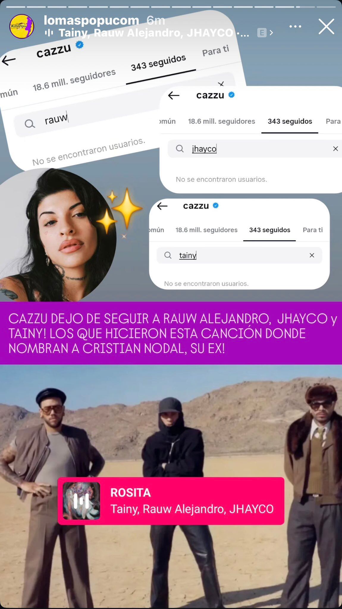 La canción 'Rosita', que menciona directamente a Christian Nodal, detonó una ola de comentarios en redes sociales