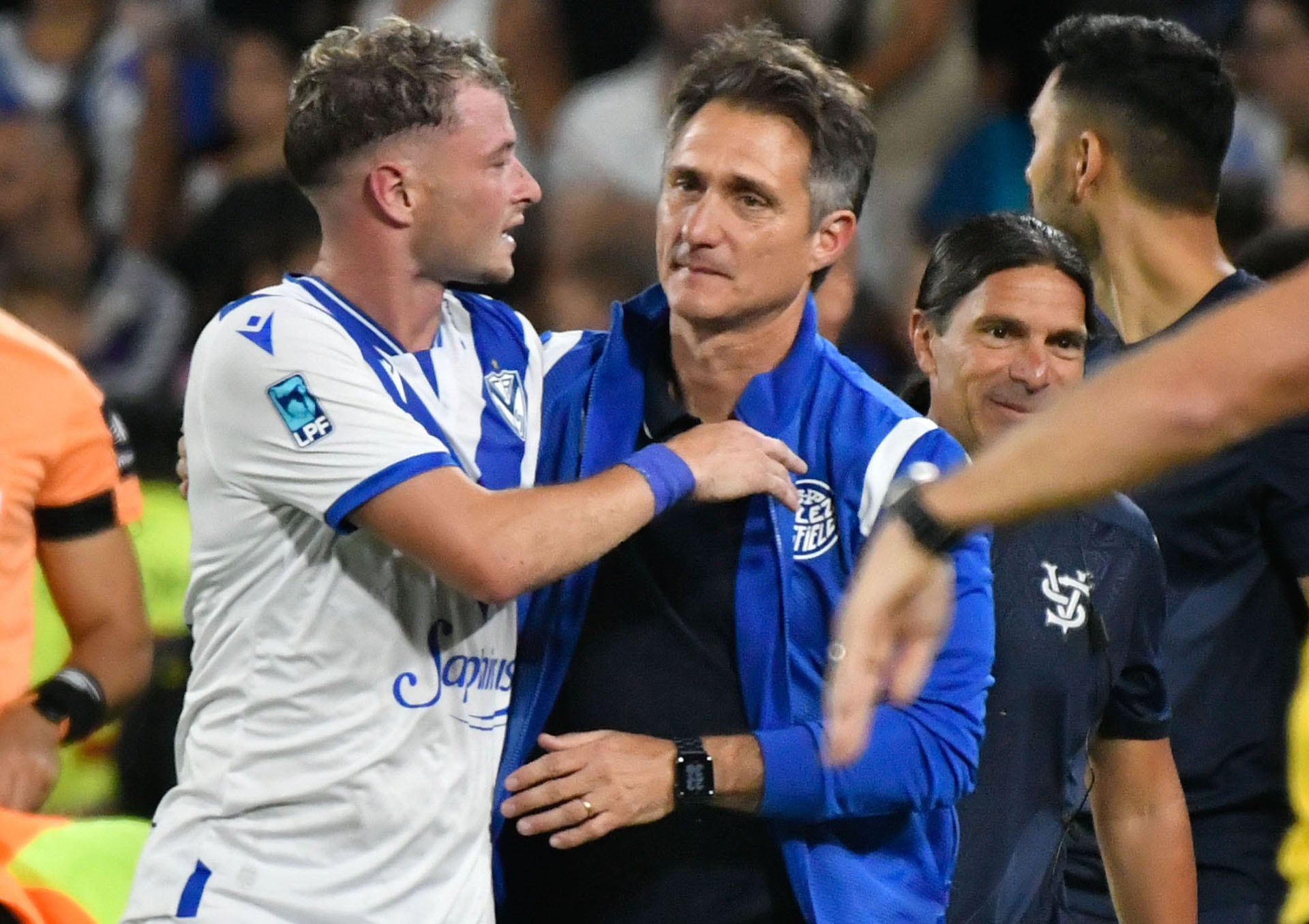 El saludo de Guillermo a Pellegrini (FOTOBAIRES)