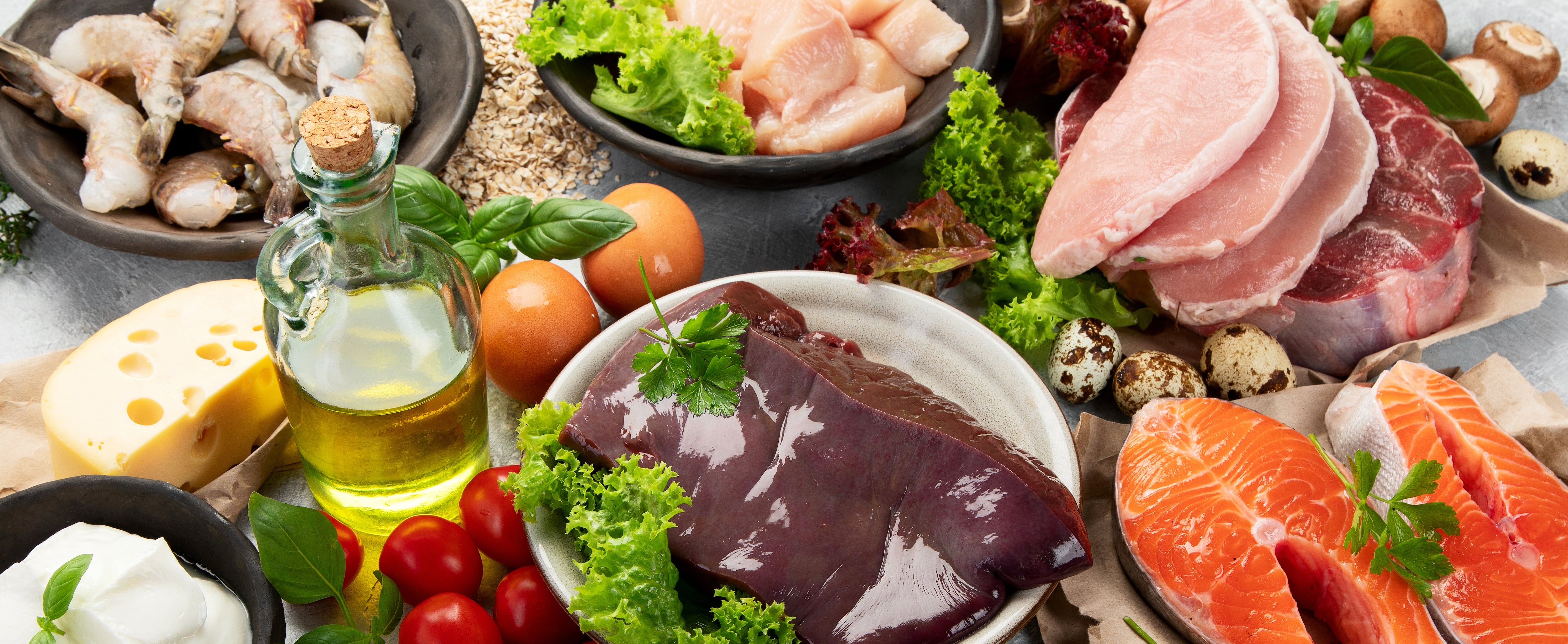 Alimentos ricos en vitamina del grupo B (AdobeStock)