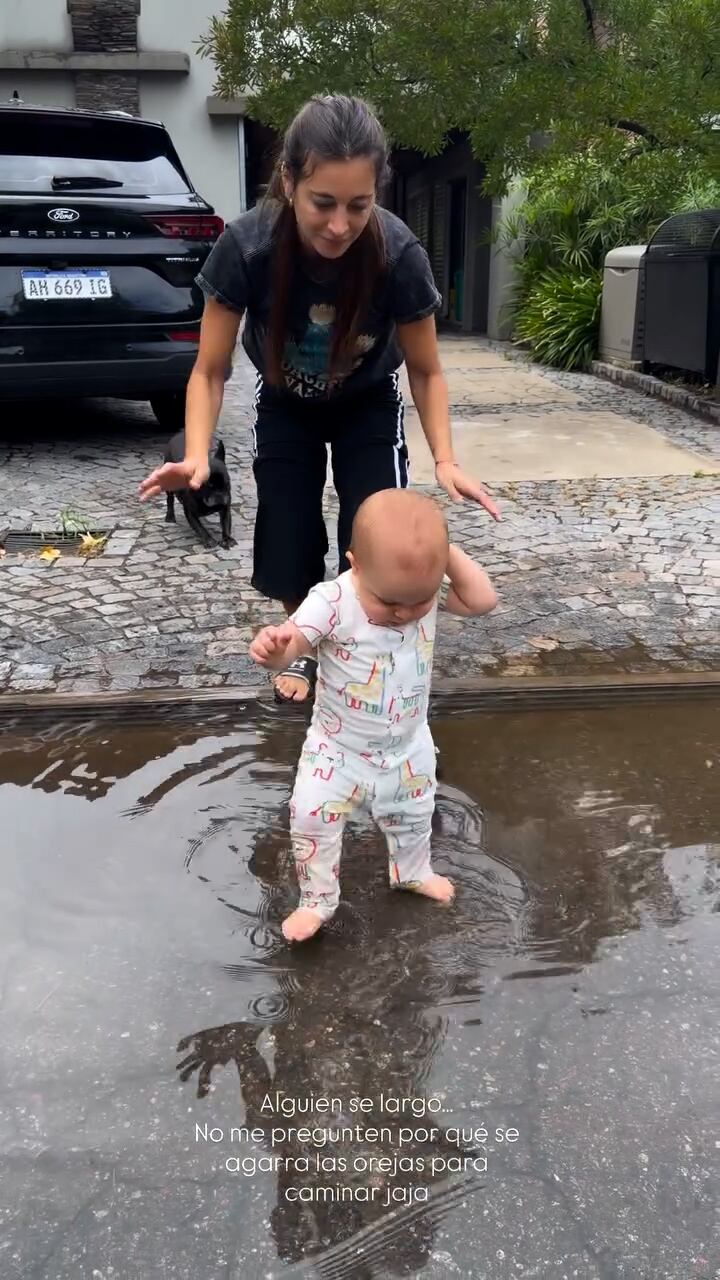 Sol Pérez compartió el emotivo momento en que su hijo caminó solo mediante un video en redes sociales