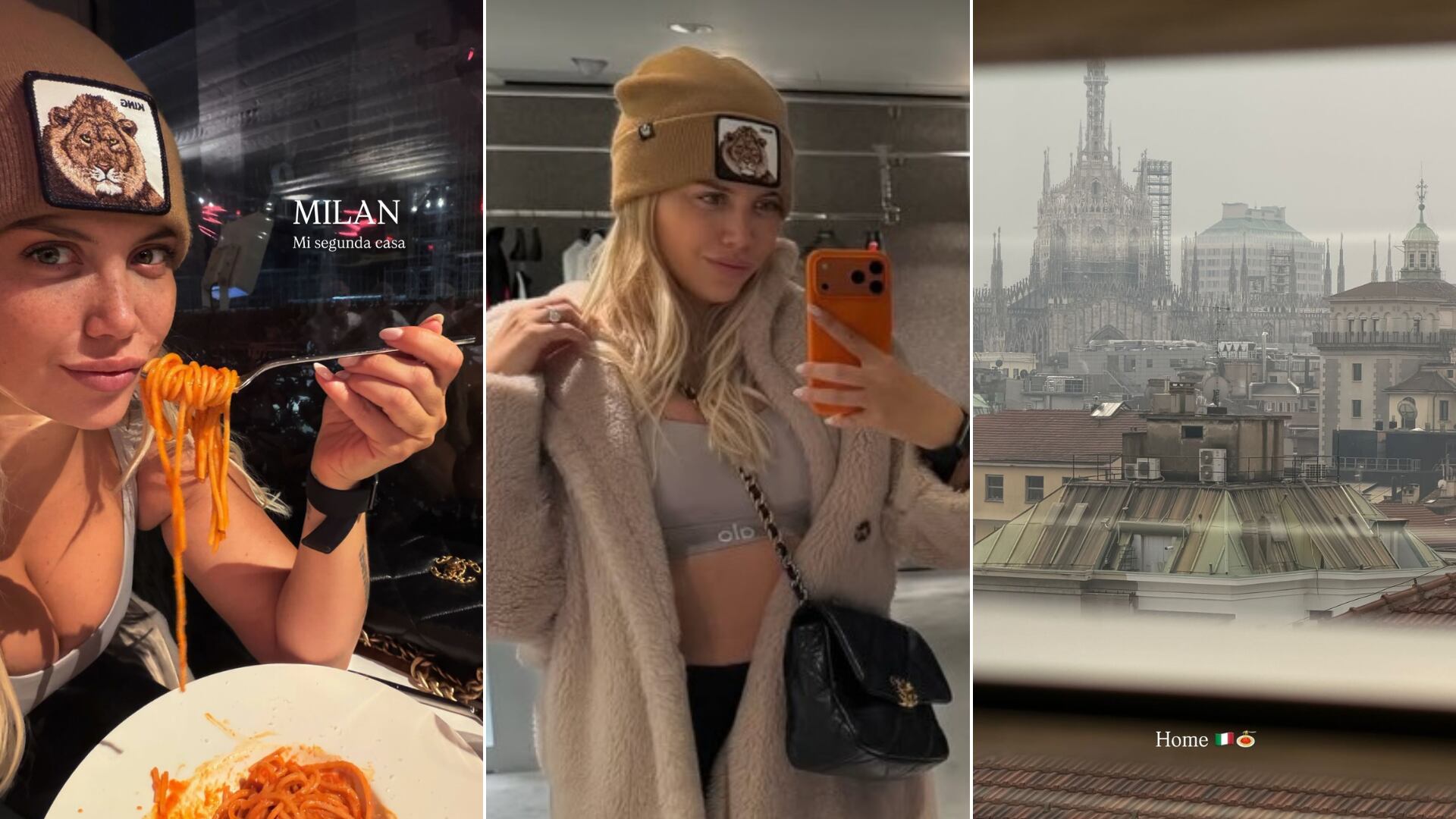 Wanda Nara y Martín Migueles disfrutan una escapada romántica en Italia