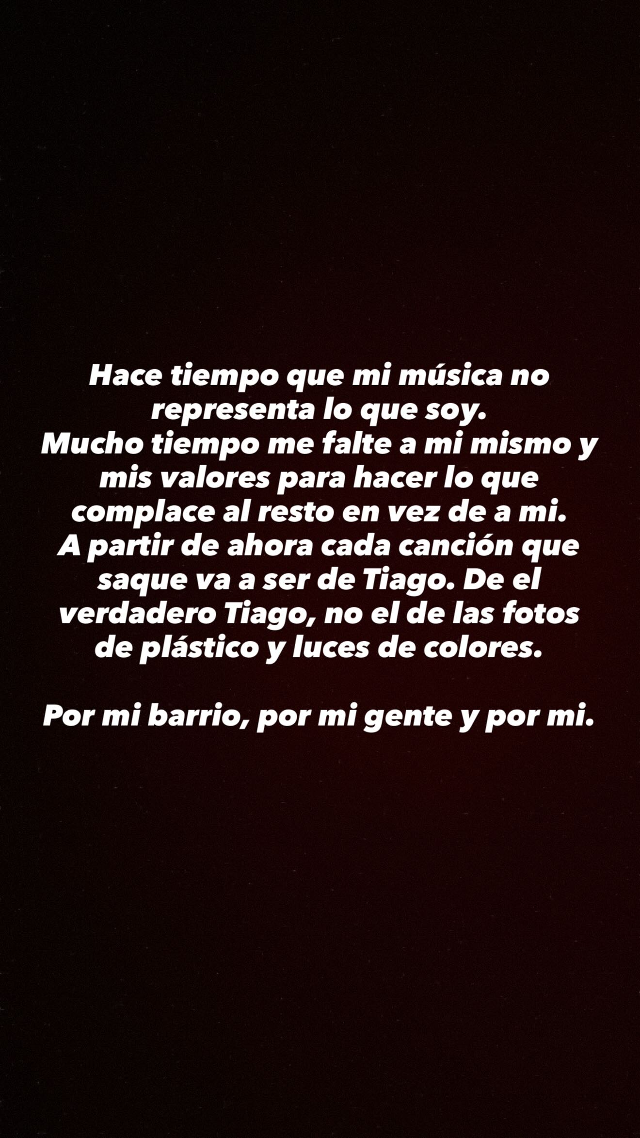 La tajante decisión de Tiago PZK respecto a su futuro en la música (Instagram)