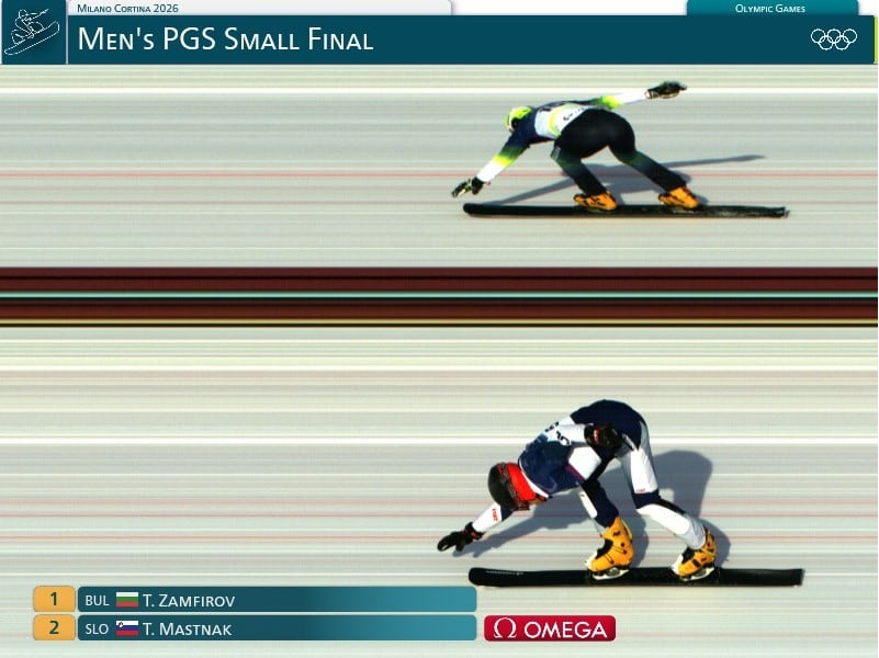 La definición por foto finish en el snowboard de los Juegos Olímpicos de Invierno (Milano-Cortina 2026)