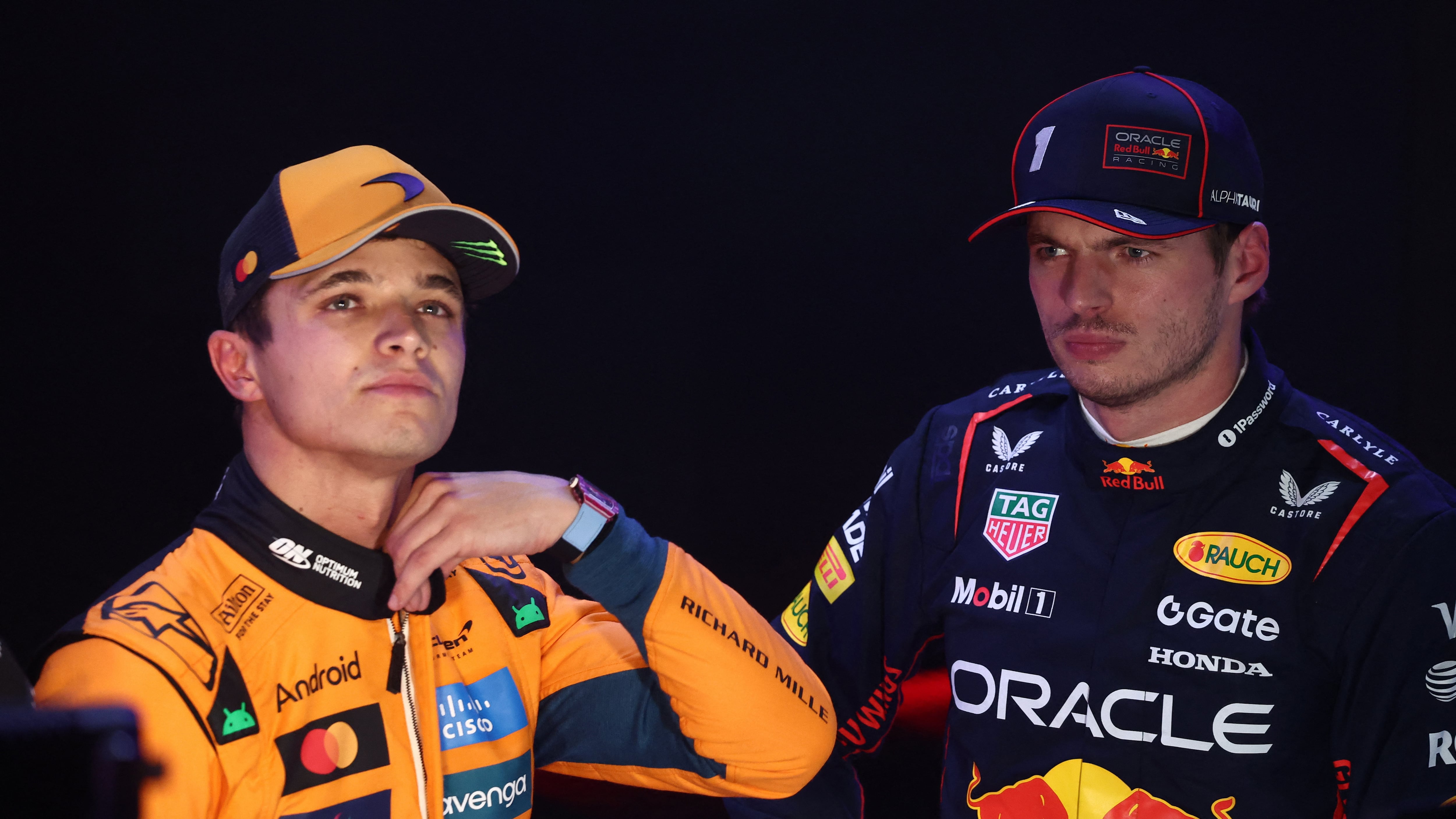 Lando Norris fue el cruce con Max Verstappen por sus declaraciones sobre los flamantes monopostos de la F1 (REUTERS/Jakub Porzycki)