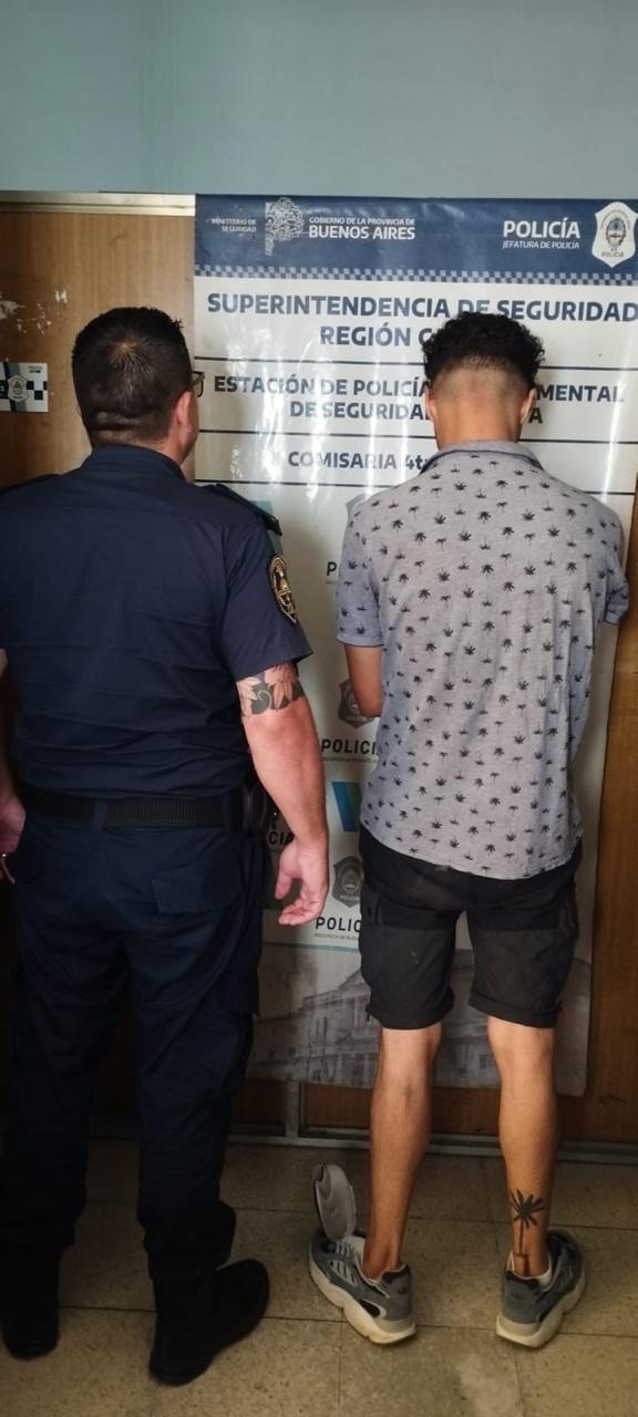 García al momento del arresto