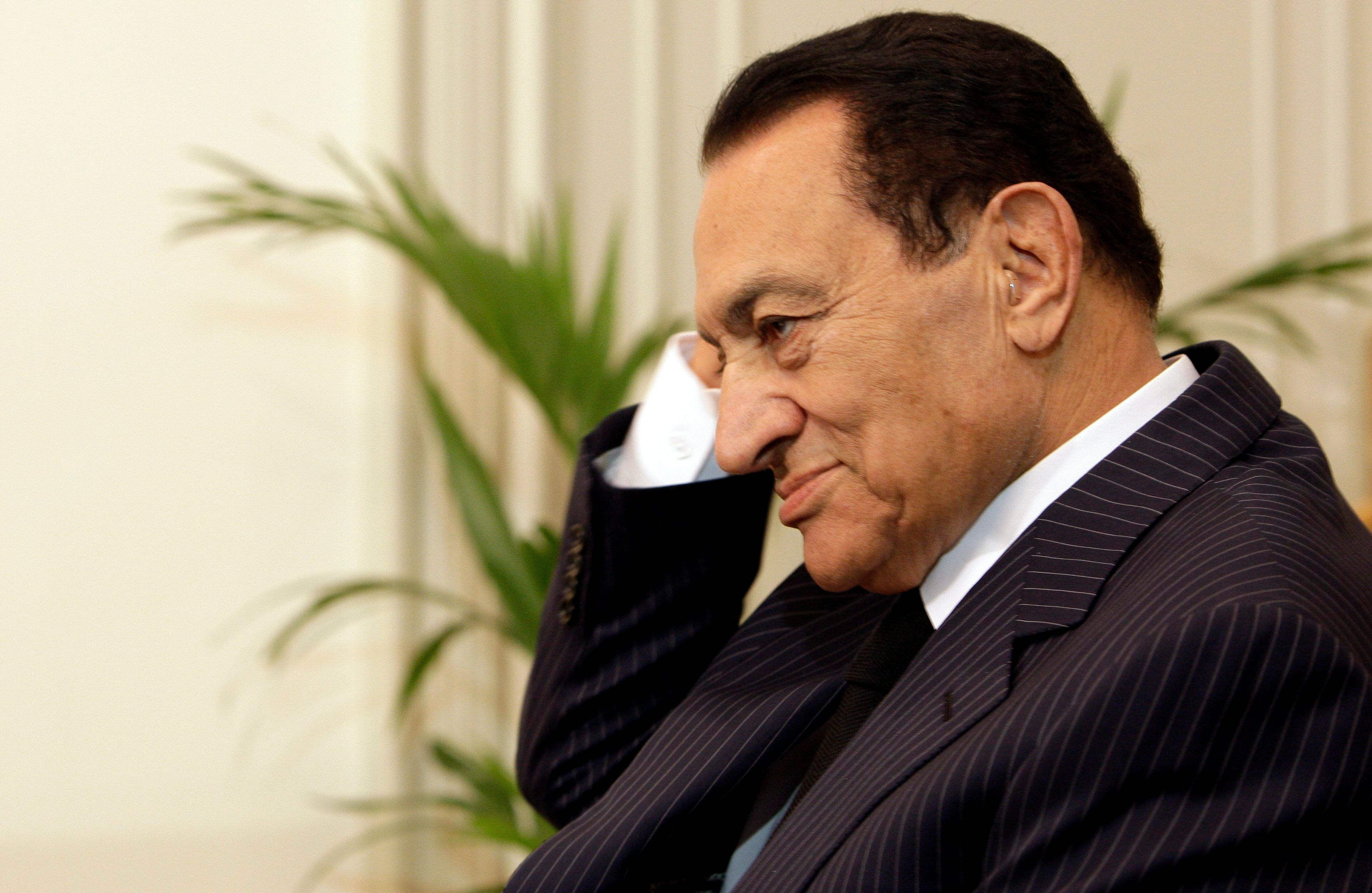 El presidente de Egipto Hosni Mubarak un mes antes de su salida del poder. EFE/AMEL PAIN 