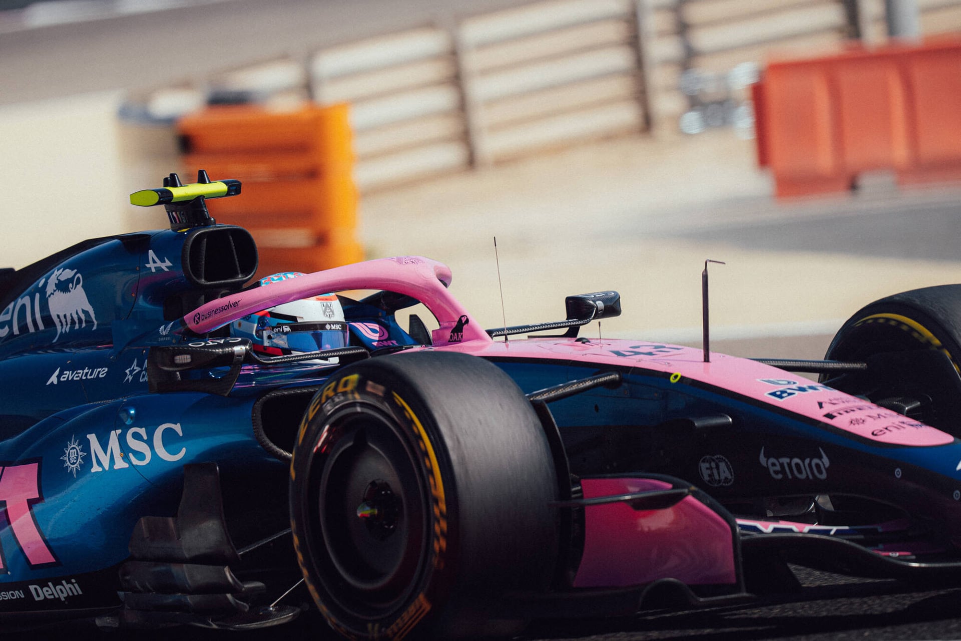 El piloto argentino completó una gran pretemporada con Alpine en Baréin (Prensa Alpine F1 Team)