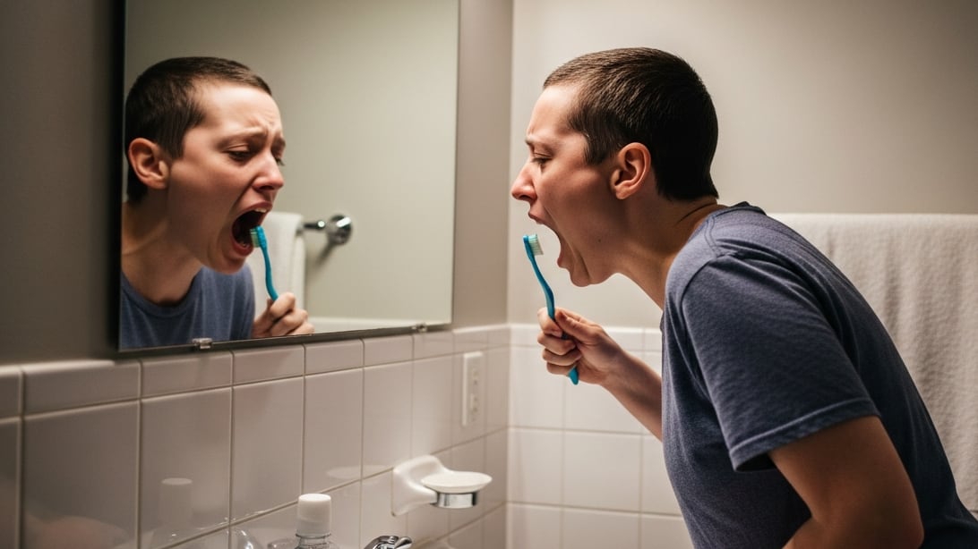 El reflejo nauseoso al cepillarse los dientes afecta a quienes presentan mayor sensibilidad bucal o antecedentes traumáticos (Imagen Ilustrativa Infobae)