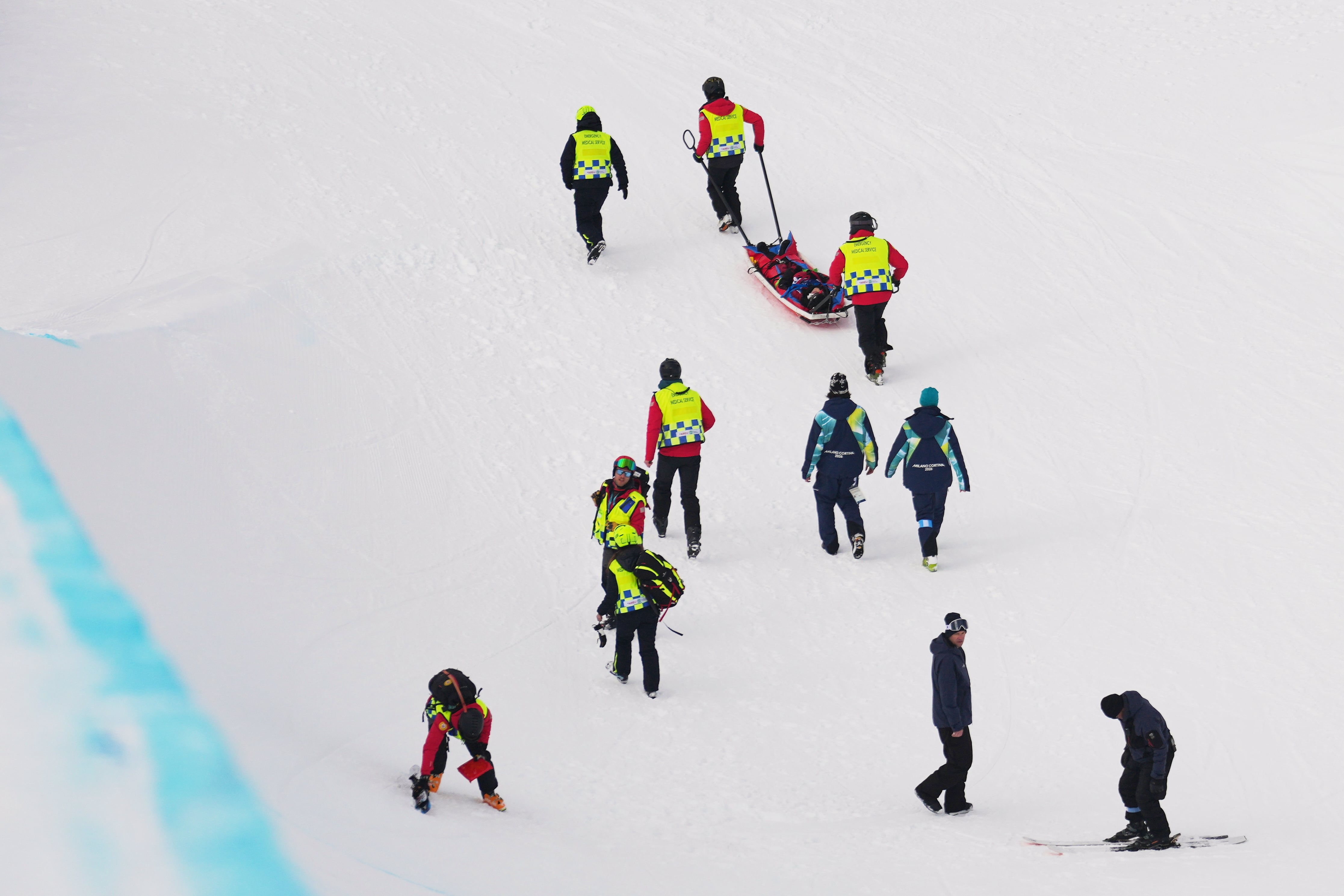 Su desempeño en el Snow Park de Livigno fue seguido de cerca por la delegación china (AP)