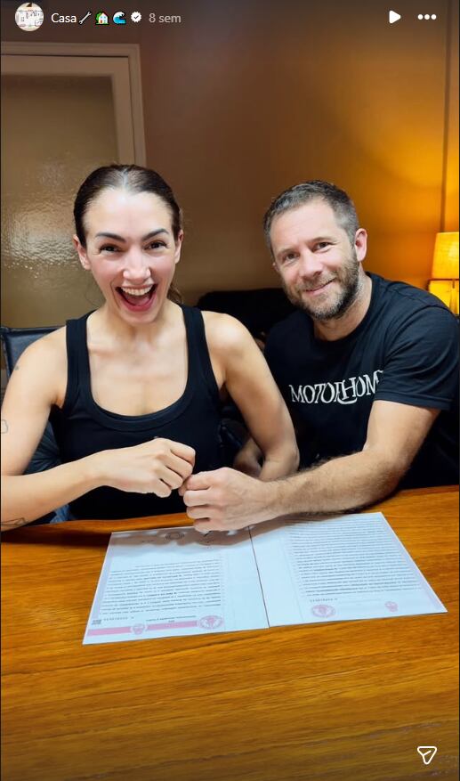 La pareja de actores anunció la feliz noticia del proyecto en sus redes 