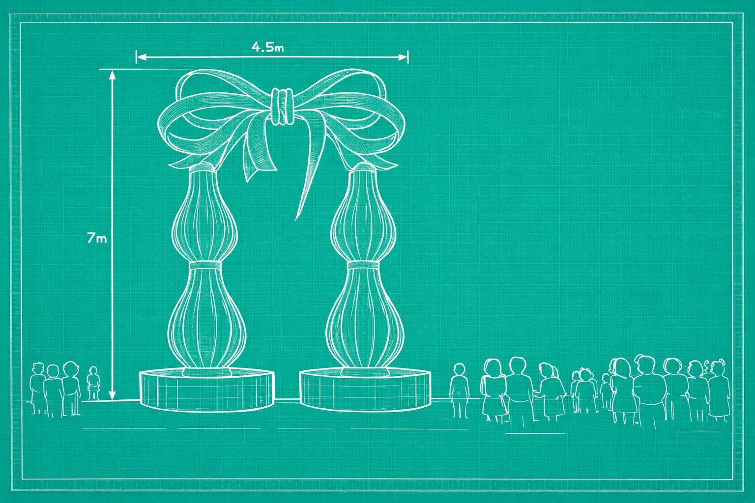 Lollapalooza se prepara para agrandar el predio donde se lleva a cabo el evento multitudinario: aquí el boceto de una de las obras de arte