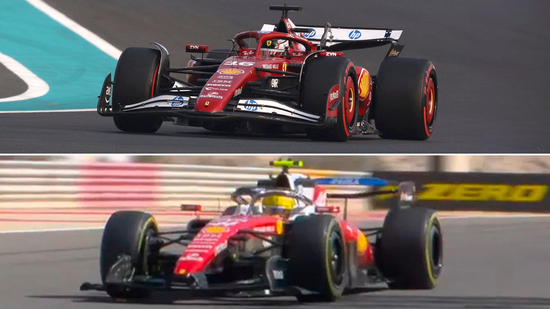 Ferrari sorprendió en las prácticas de F1 con la introducción de un alerón innovador que gira (Captura de video)