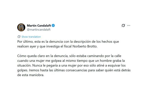 Martín Candalaft: “Me hicieron una absurda operación”