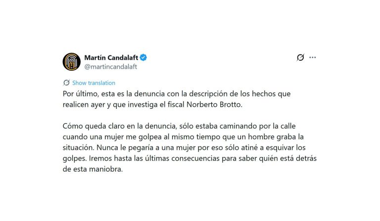 Martín Candalaft: “Me hicieron una absurda operación”