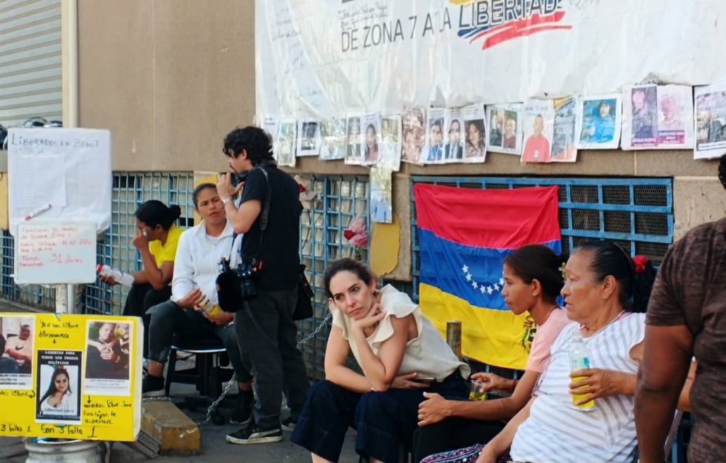 Familiares de presos políticos y activistas se manifiestan en huelga de hambre para exigir la liberación de los detenidos (Fuente: Vente Venezuela)