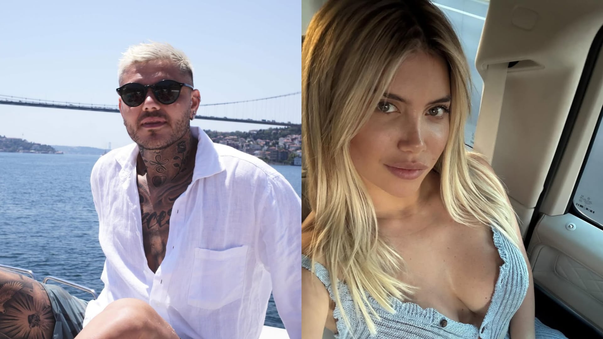 Mauro Icardi desarchivo fotos viejas con Wanda Nara 
