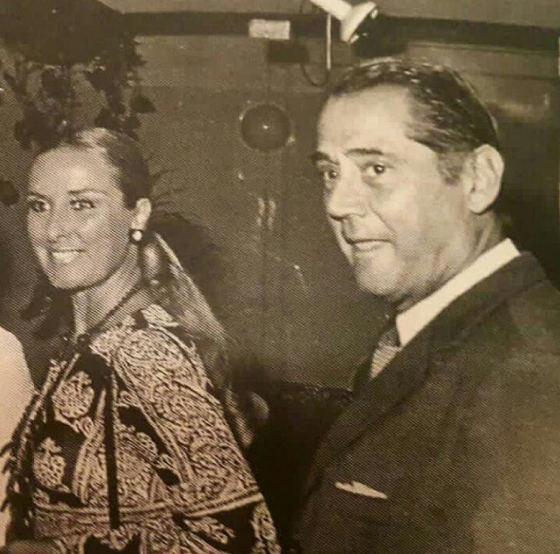 La diva junto a Daniel Tinayre