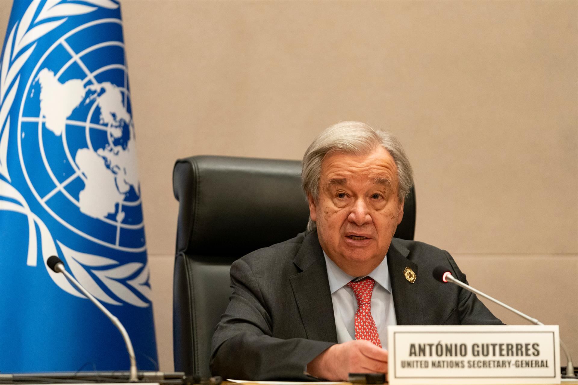 Guterres llamó este jueves a los magnates tecnológicos a apoyar la creación de un fondo global de USD 3.000 millones (Europa Press)