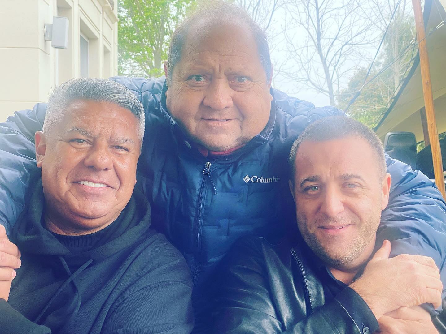 Pipo Marín junto a Chiqui Tapia y Pablo Toviggino