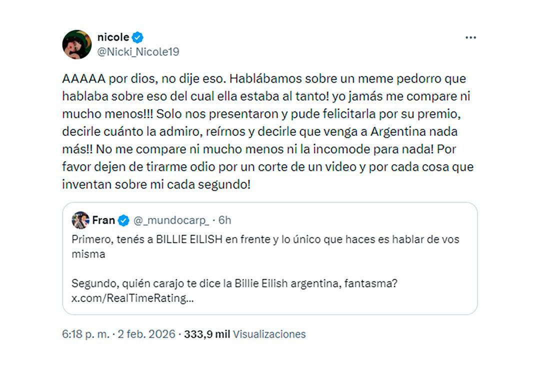 La cantante rosarina denunció el hostigamiento digital y advirtió sobre los efectos del odio diario en las redes sociales
