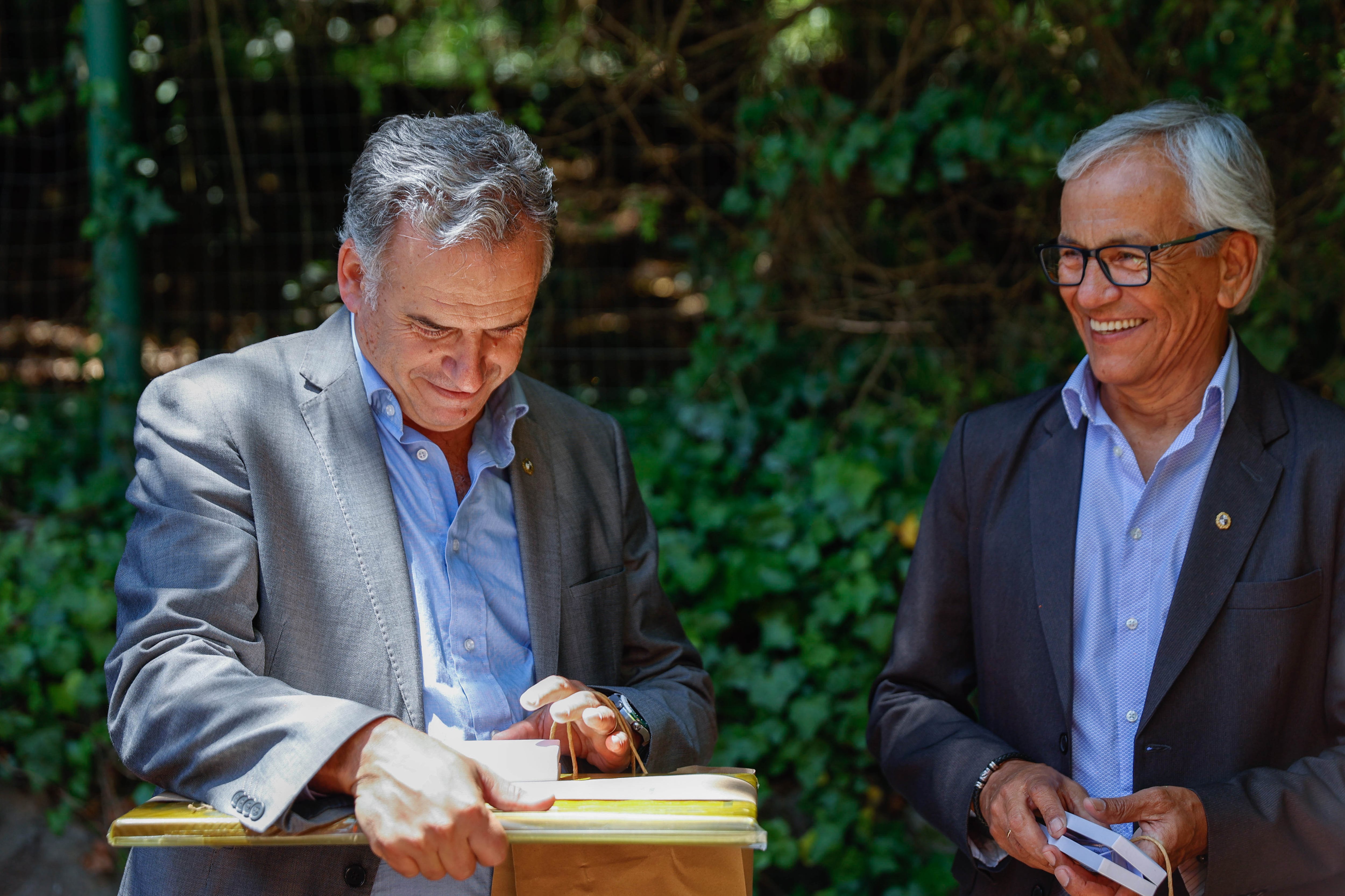 El presidente Yamandú Orsi junto a su ministro de Trabajo, Juan Castillo (Archivo/Camilo dos Santos Ayala, Presidencia)