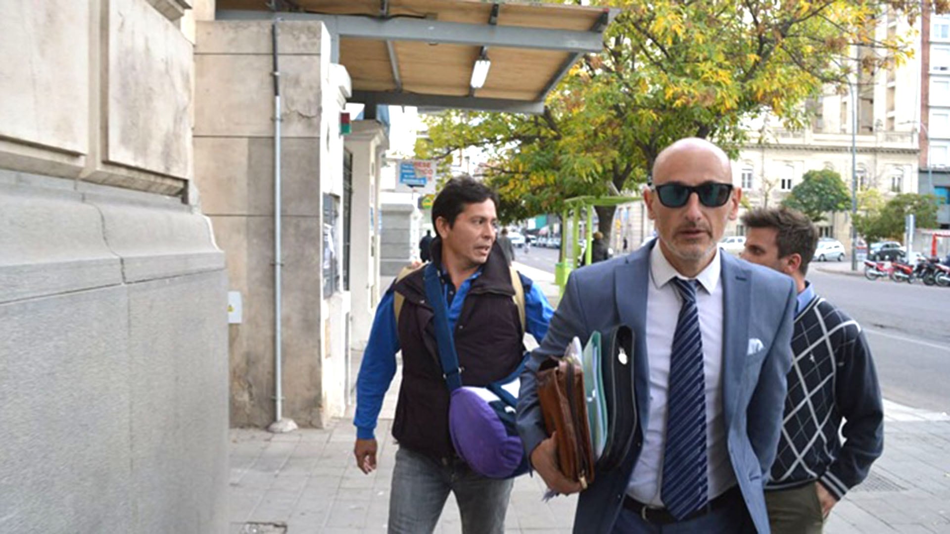 Pablo Cuchán, en 2019, cuando se entregó a la Justicia tras incumplir la condicional (Gentileza: La Brújula)