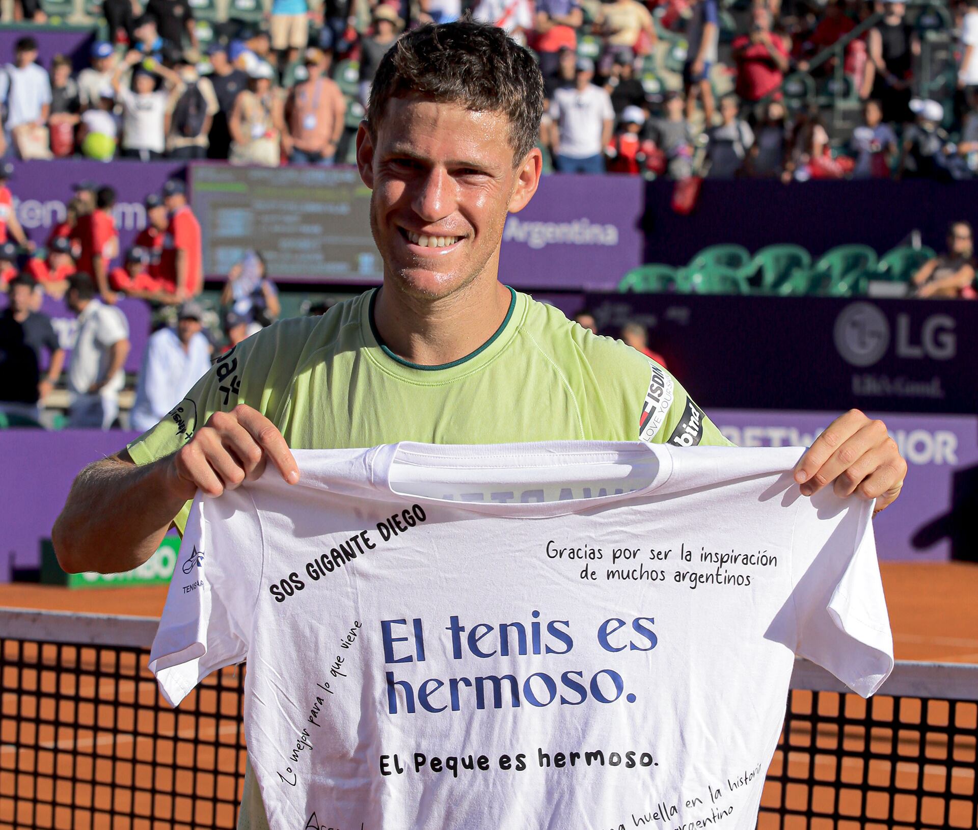 Diego Schwartzman fue reconocido por la AAT el día de su despedida (Foto: Omar Rasjido / Prensa AAT)