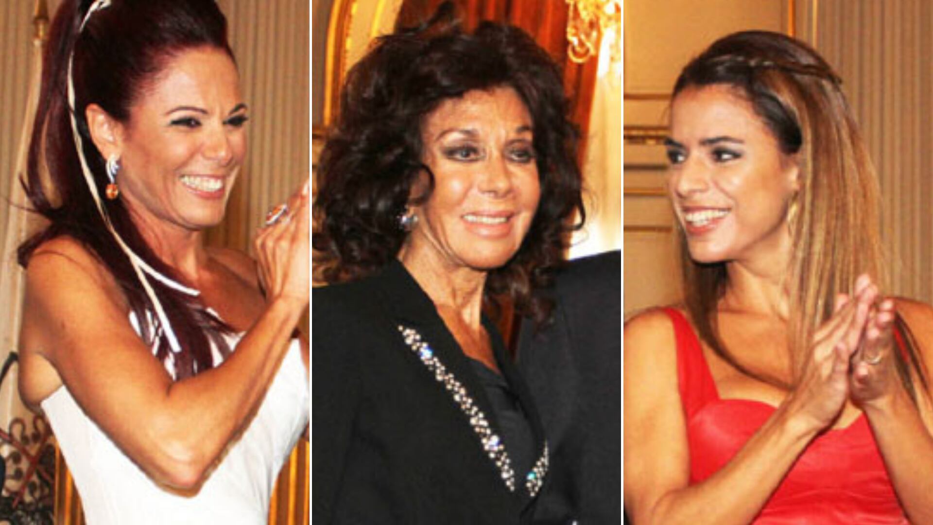 Iliana Calabro junto a su madre Coca y su hermana Marina