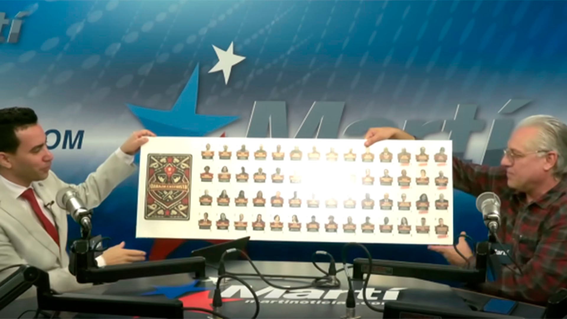 Miguel Cossio presenta su trabajo en el programa de Mario Pentón, en Martí Noticias (Captura de video)