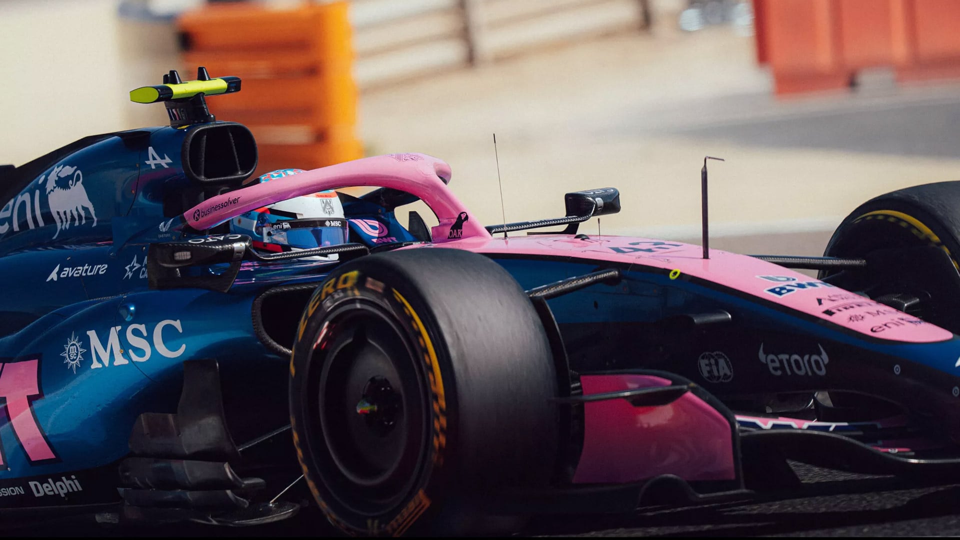 Franco Colapinto terminó con su primera pretemporada en la F1 (@AlpineF1Team)