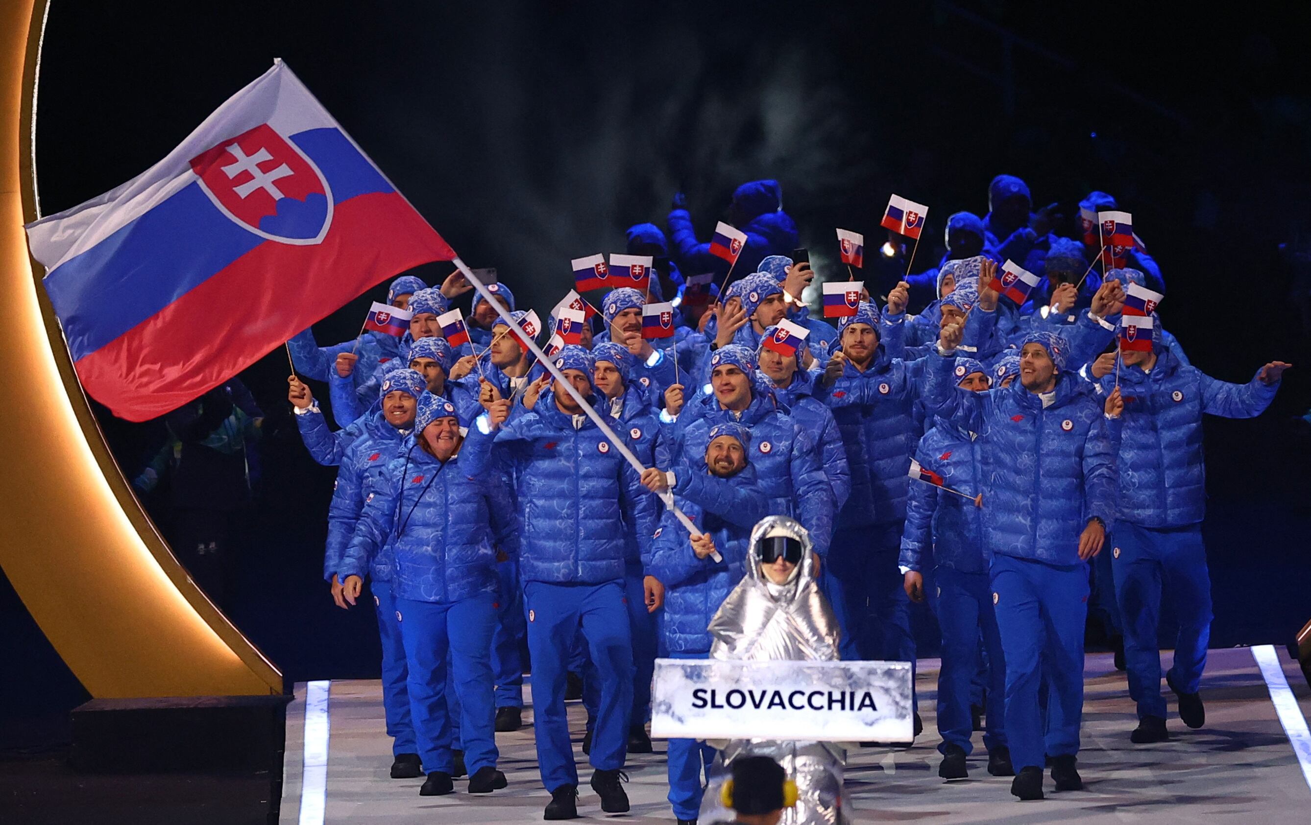 La comitiva de Eslovaquia se hizo presente en la ceremonia (Crédito: Reuters/Piroschka Van De Wouw)