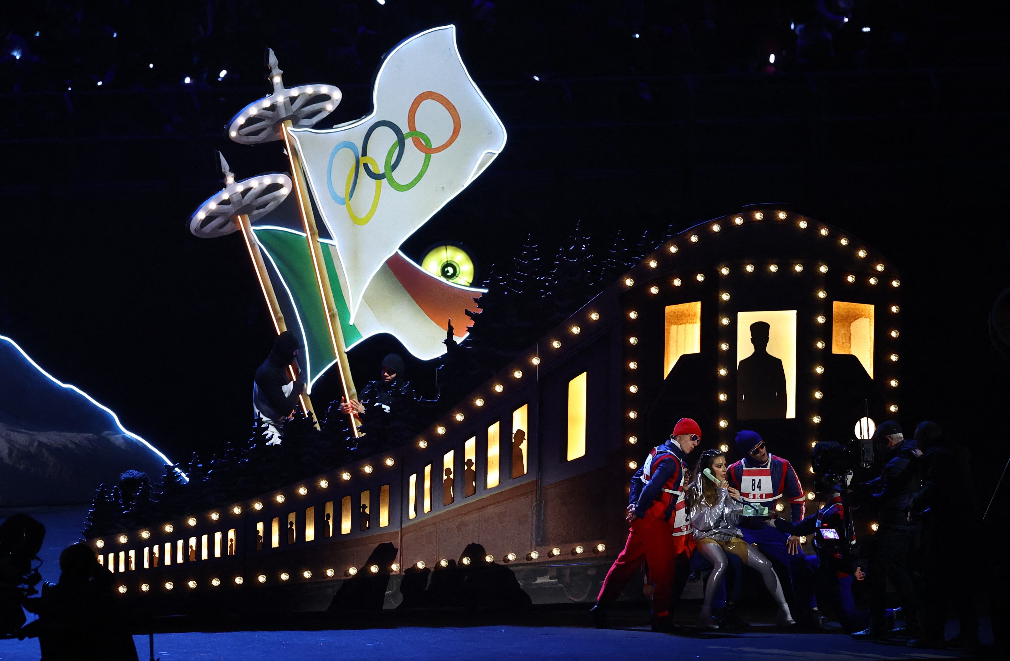 La actriz Sabrina Impacciatore participó en el evento después del desfile de las comitivas de países (Crédito: Reuters/Piroschka Van De Wouw)