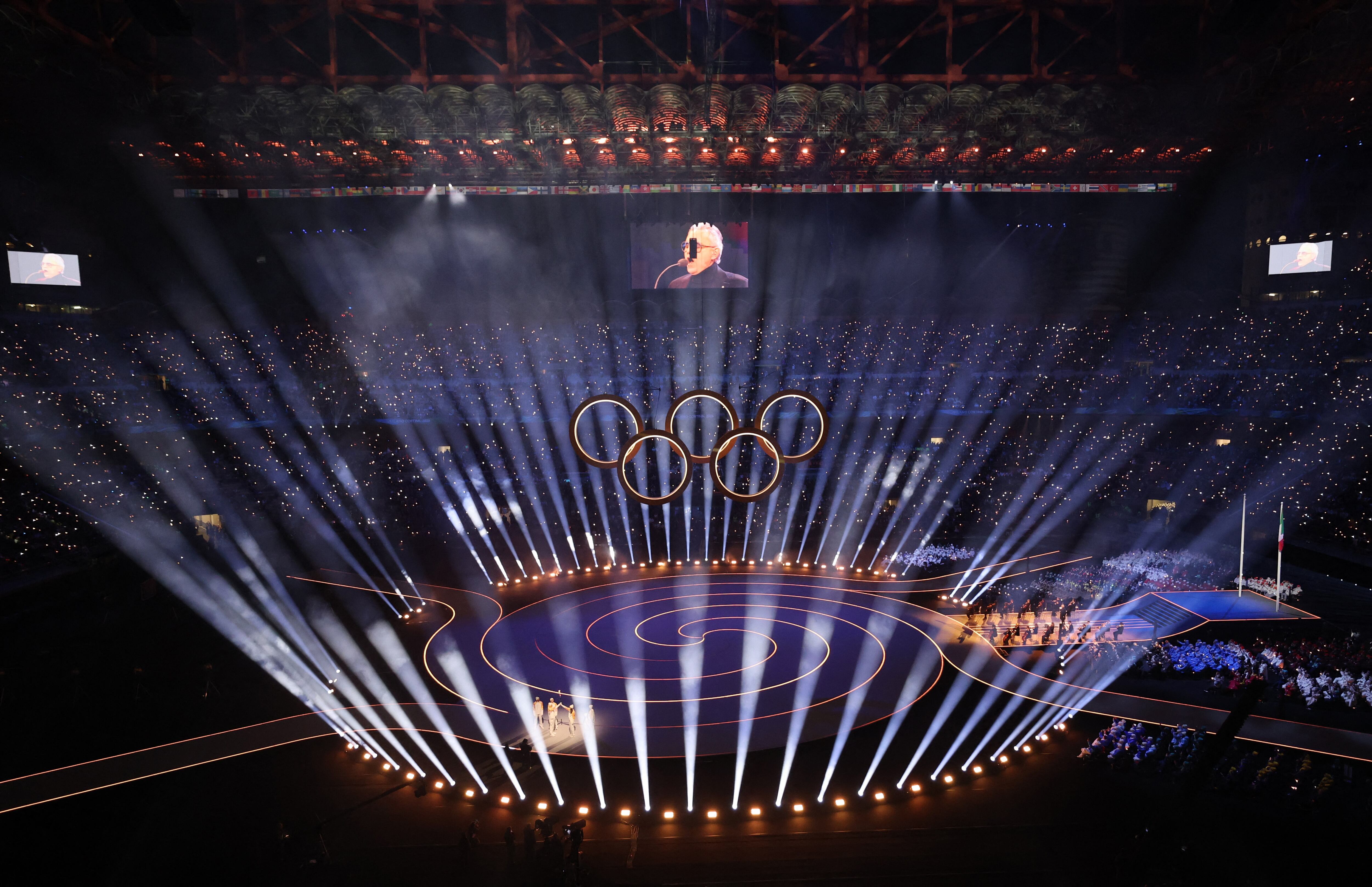 Andrea Bocelli cerró su presentación en medio de una catarata de vitoreos (Crédito: Reuters/Mike Segar)