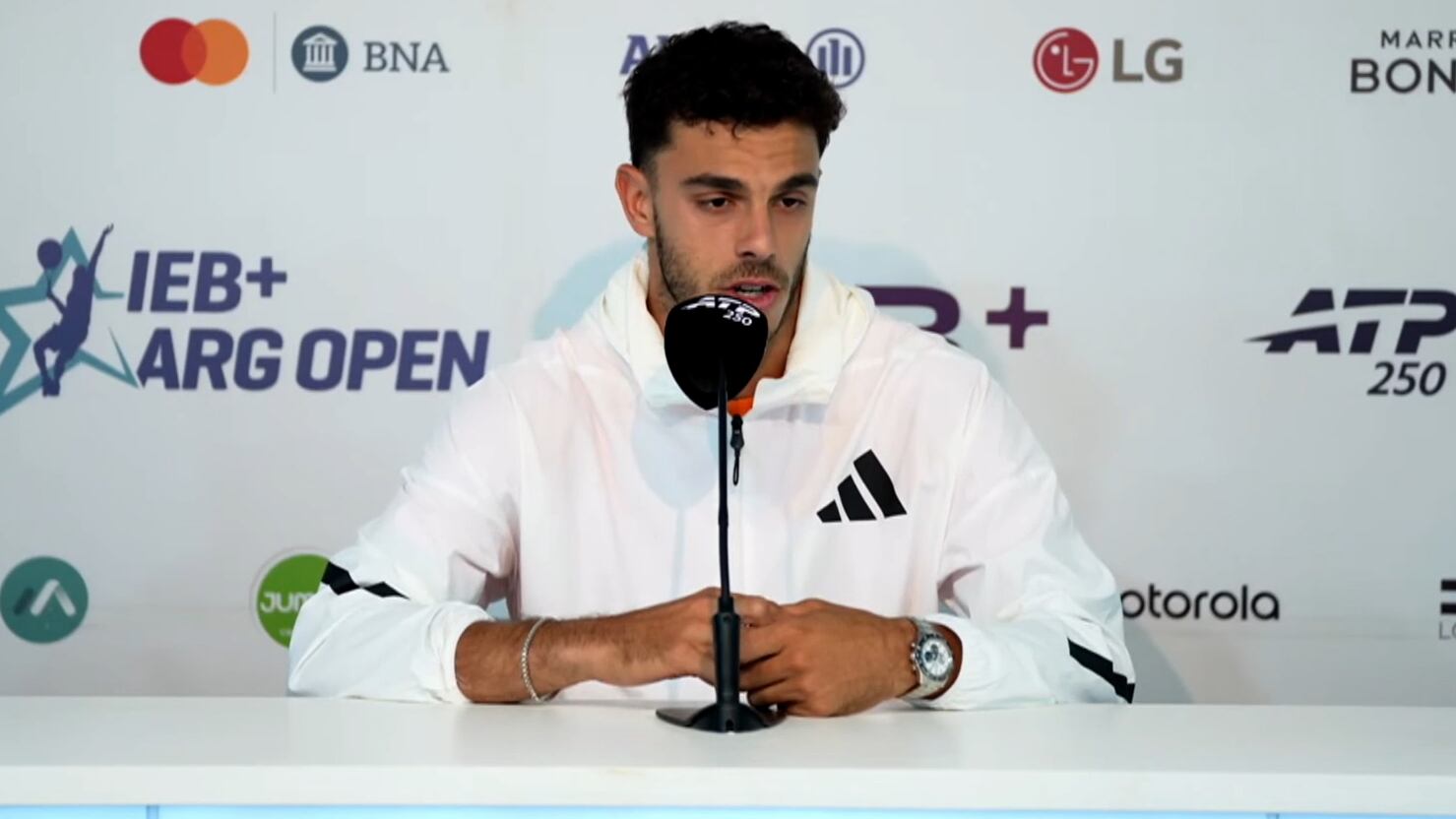 La respuesta de Francisco Cerúndolo tras las críticas que recibió por no jugar la serie de Copa Davis con Argentina (Captura de video)
