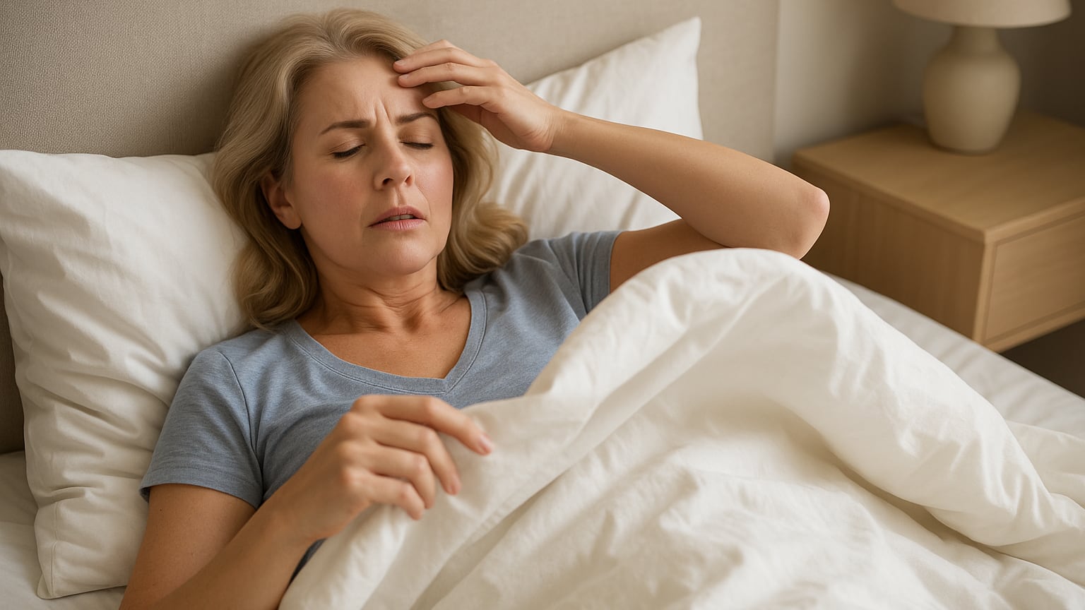 La menopausia y otras alteraciones hormonales figuran entre las principales causas de sudores nocturnos en mujeres (Imagen Ilustrativa Infobae)