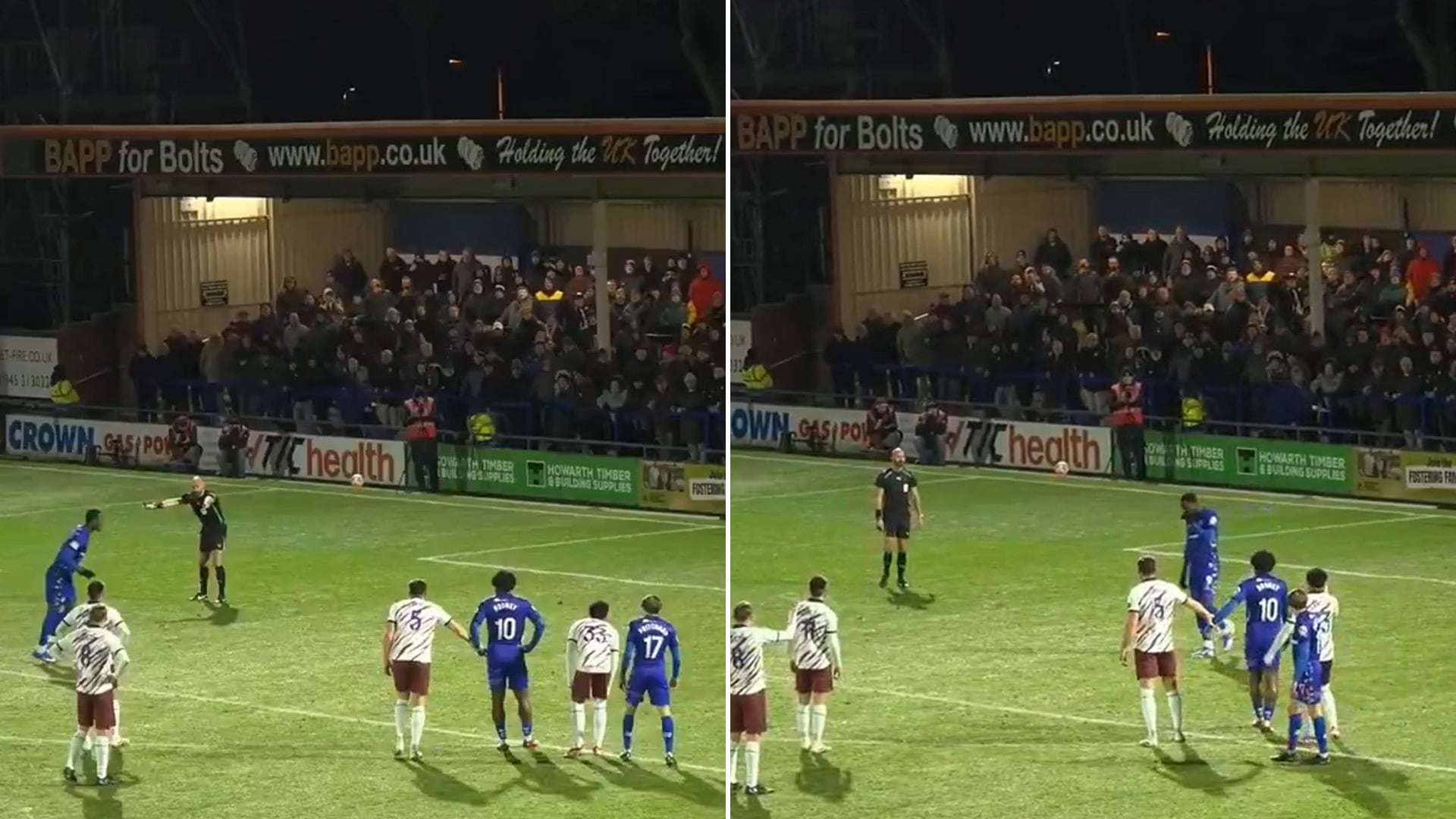 El momento en el que Dieseruvwe frenó su carrera a la hora de patear el penal