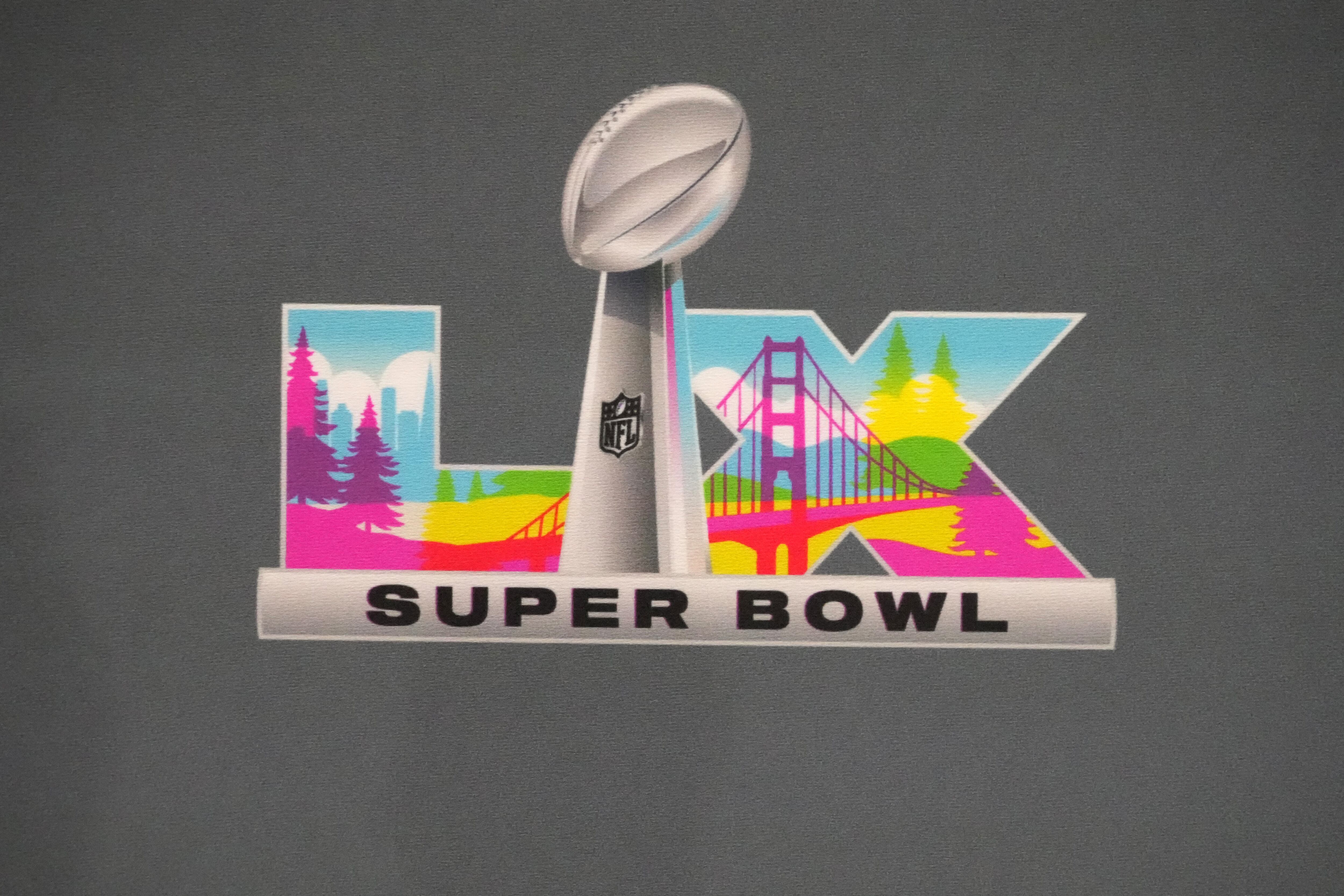 El logo del Super Bowl LX (Kirby Lee-Imagn Images)
