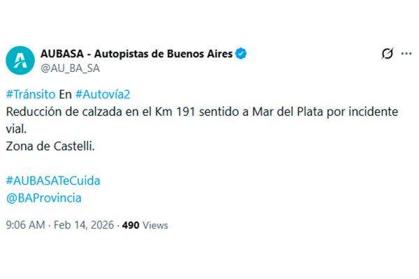 Tragedia en el comienzo del fin de semana largo de Carnaval: un joven murió tras un choque frontal en la Ruta 2