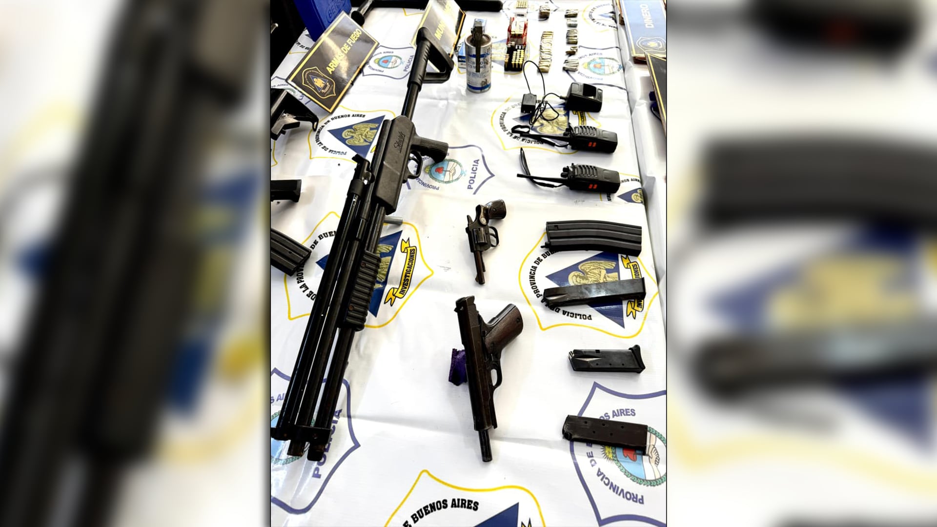 Parte de lo secuestrado