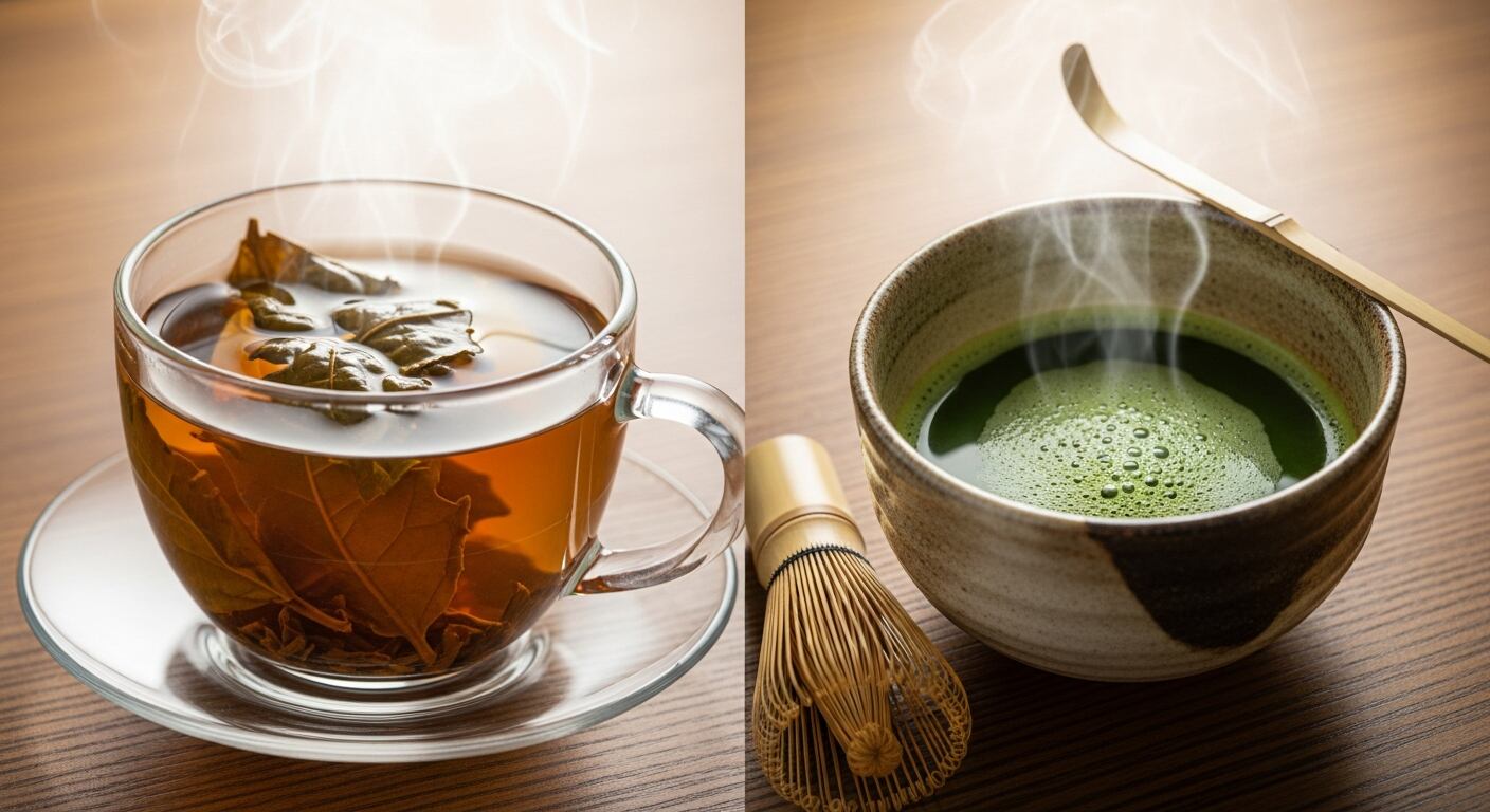El té matcha aporta altos niveles de antioxidantes y cafeína, por lo que los expertos sugieren ingerirlo con moderación y sin azúcar (Imagen Ilustrativa Infobae)