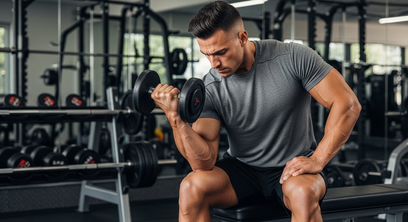 Trabajar los músculos hasta el fallo muscular, entre ocho y doce repeticiones, maximiza los beneficios del entrenamiento de fuerza (Imagen Ilustrativa Infobae)